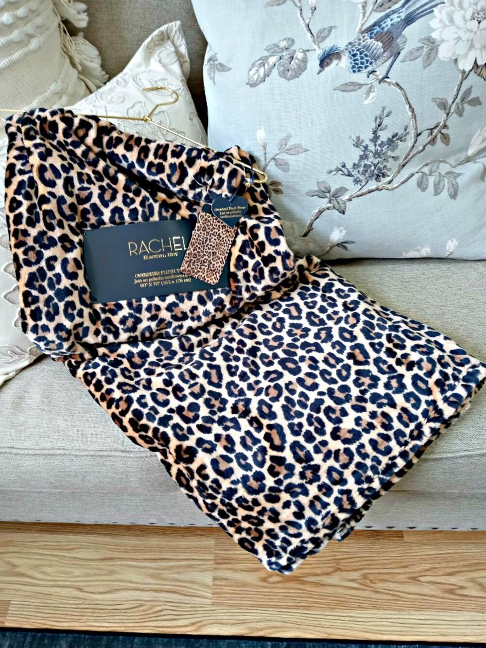 NEW! BOHO PLUSH OVERSIZED LEOPARD BLANKET